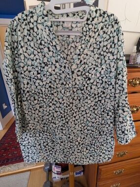 Tweeds Woman Contemporary Print Bouse, woman's 2x
